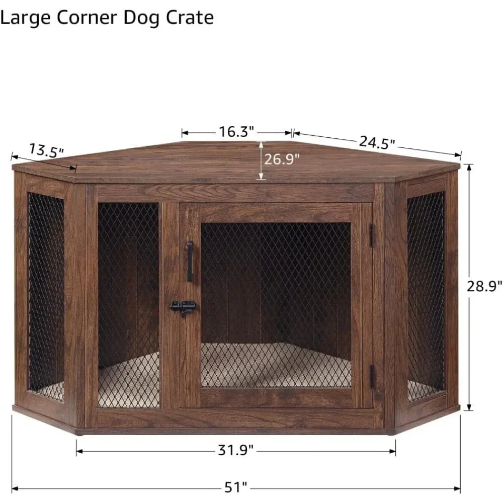 Medium To Large Dog Corner Kennel