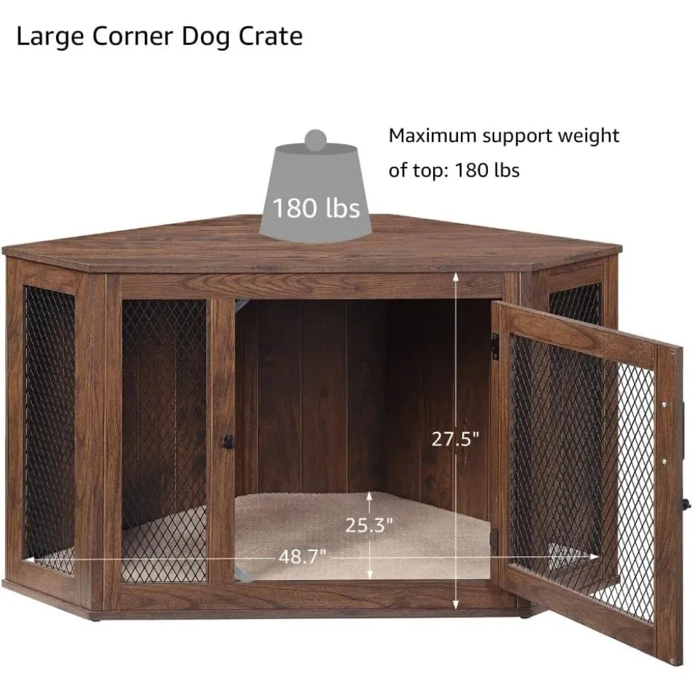Medium To Large Dog Corner Kennel